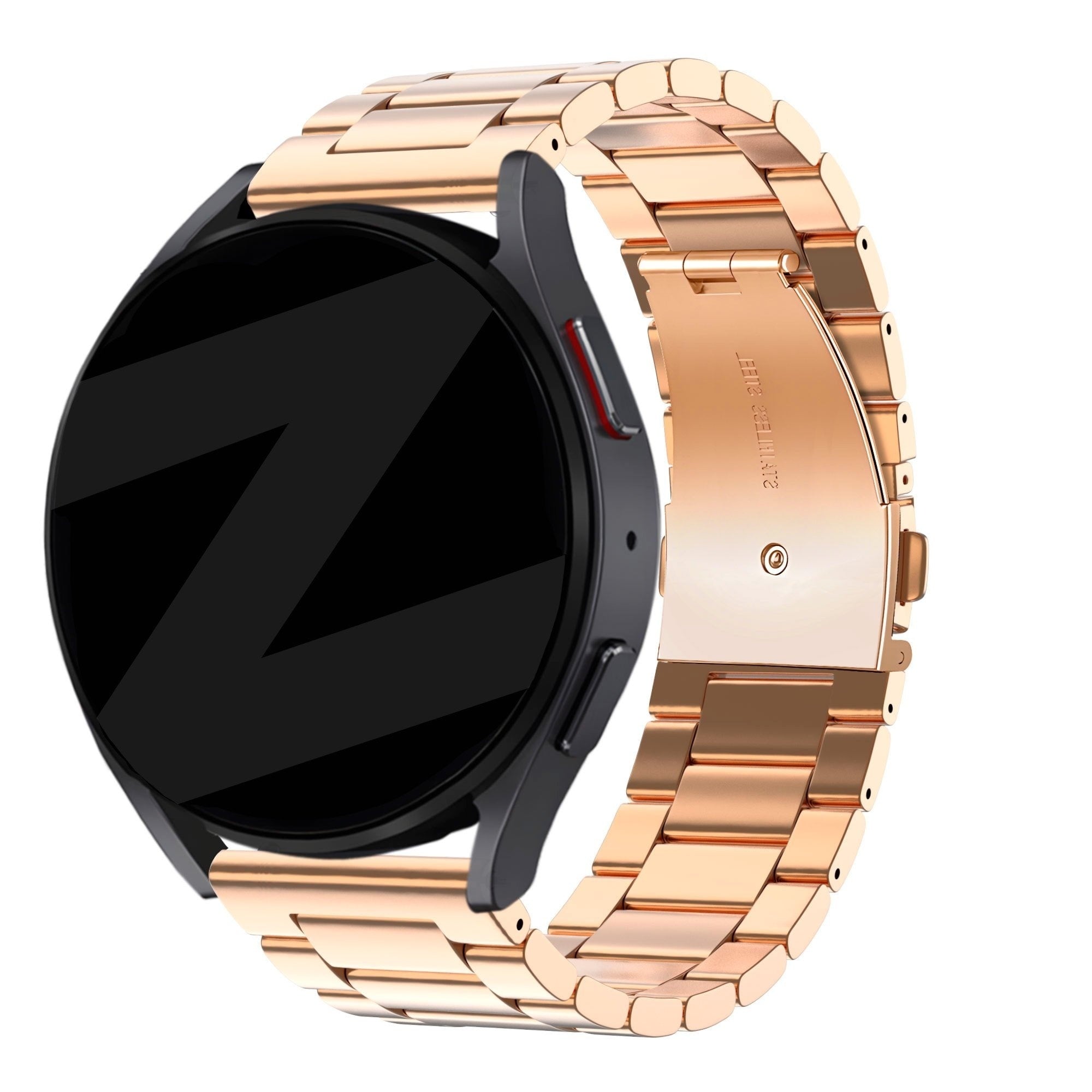 Bandz Amazfit Active 2 Steel Strap 'Classic' (Rose Gold)