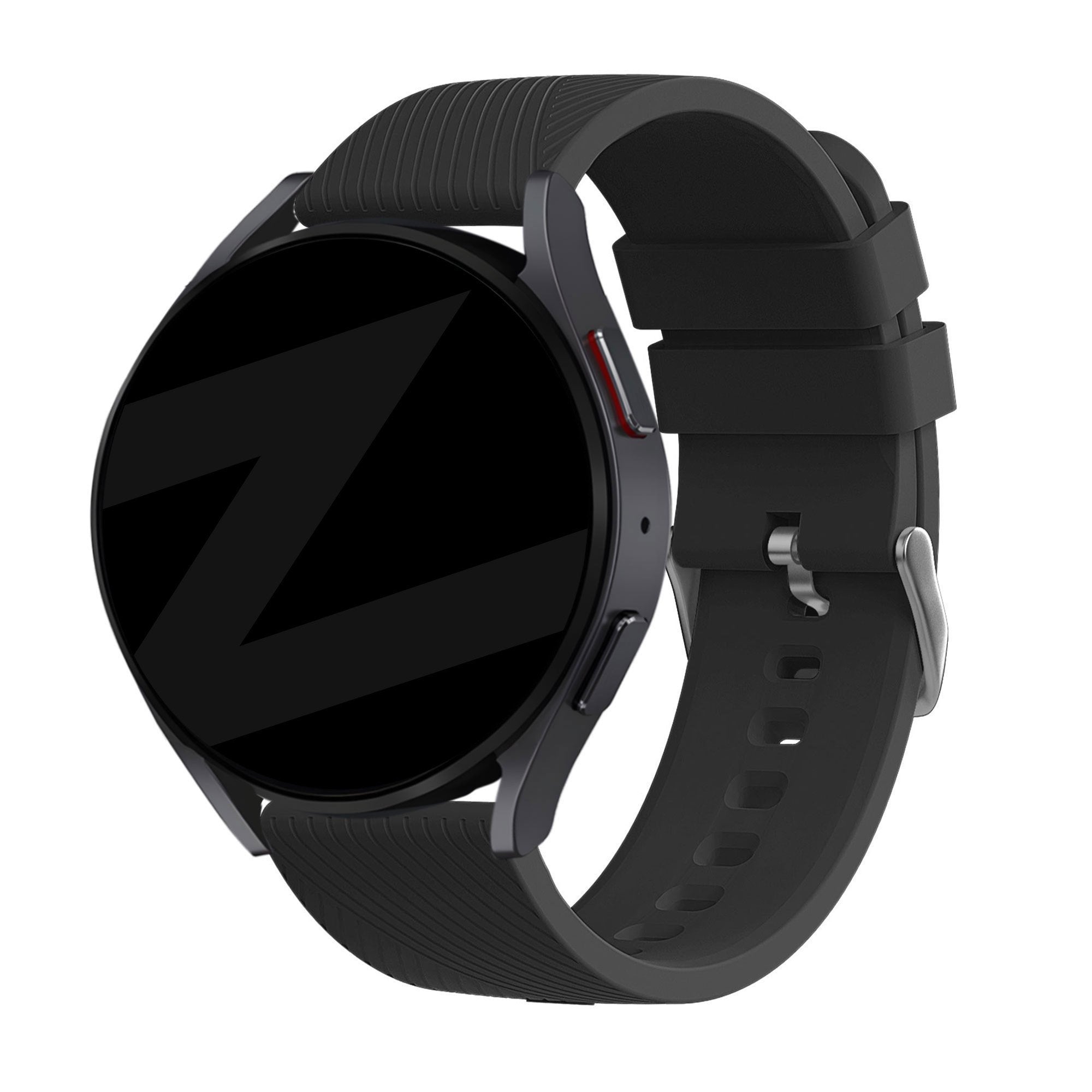 Bandz TicWatch 22mm Silicone Strap 'Deluxe' (Black)