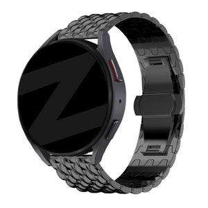 Bandz Huawei Watch GT 6 - 46mm Steel Strap 'Dragon' (Black)