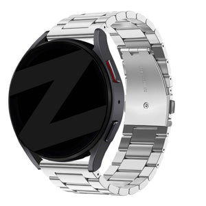 Bandz Amazfit Bip 6 Steel Strap 'Classic' (Silver)