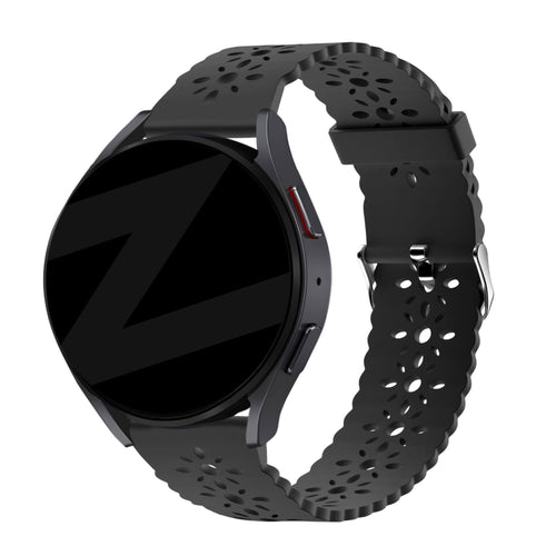 Bandz Gard Pro Health Smartwatch 3 - 41mm Patterned Silicone Strap (Black)
