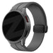 Bandz Samsung Galaxy Watch 6 Classic 43mm Silicone Strap with D-Buckle (Dark Gray)