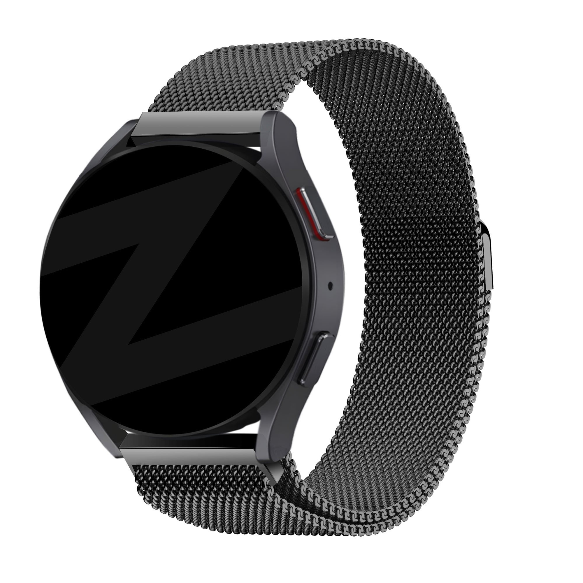 Bandz Amazfit Bip 6 Milanese Loop Strap (Black)