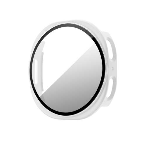 Bandz Samsung Galaxy Watch 8 - 44mm PC Cover with Glass (White)