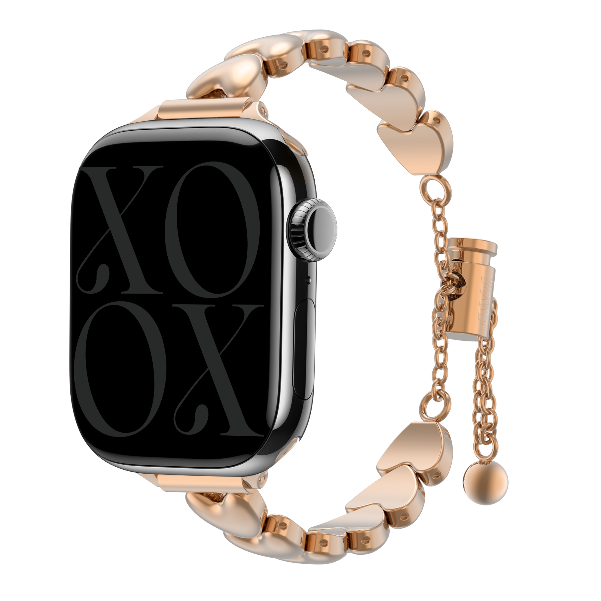 xoxo Wildhearts Apple Watch Steel Strap 'Hearts' (Rose Gold)