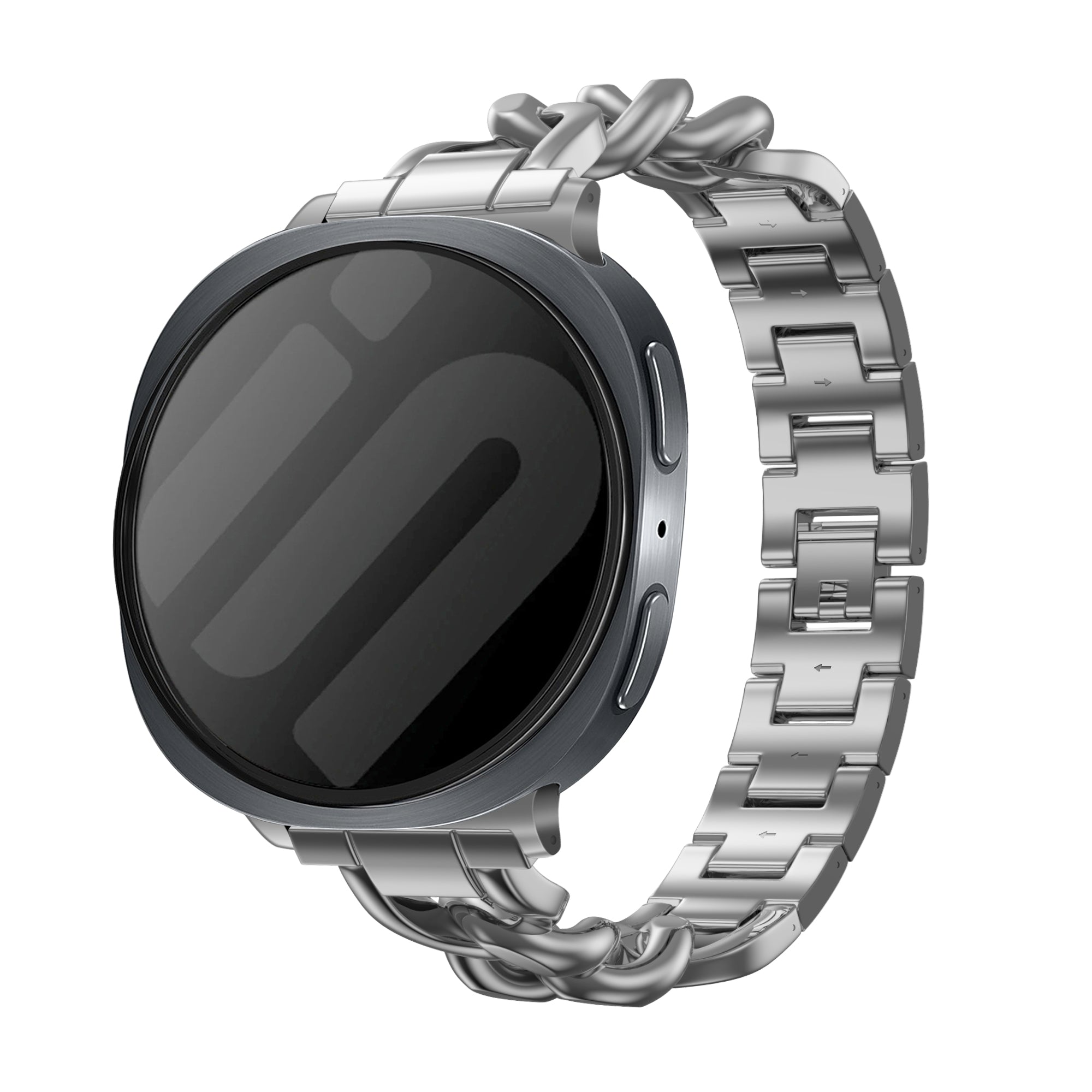 Samsung Galaxy Watch 8 Classic Steel Chain Strap (Silver)