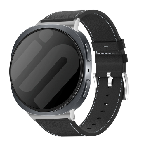 Samsung Galaxy Watch 8 - 44mm Leather Grain Strap (Black)