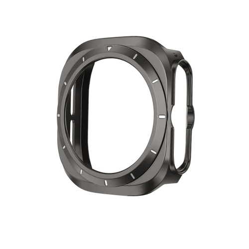 Bandz Samsung Galaxy Watch Ultra Bezel PC Case (Titanium Grey with White)