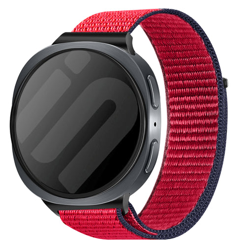Samsung Galaxy Watch 8 - 44mm Nylon Strap (Red Mix)