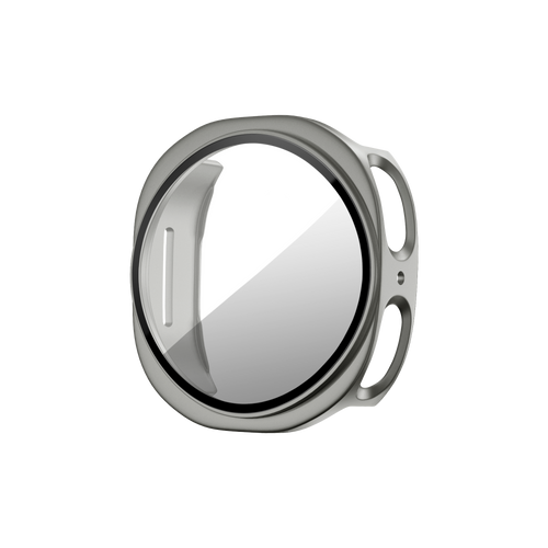 Bandz Samsung Galaxy Watch 8 - 44mm PC Cover with Glass (Titanium Gold)