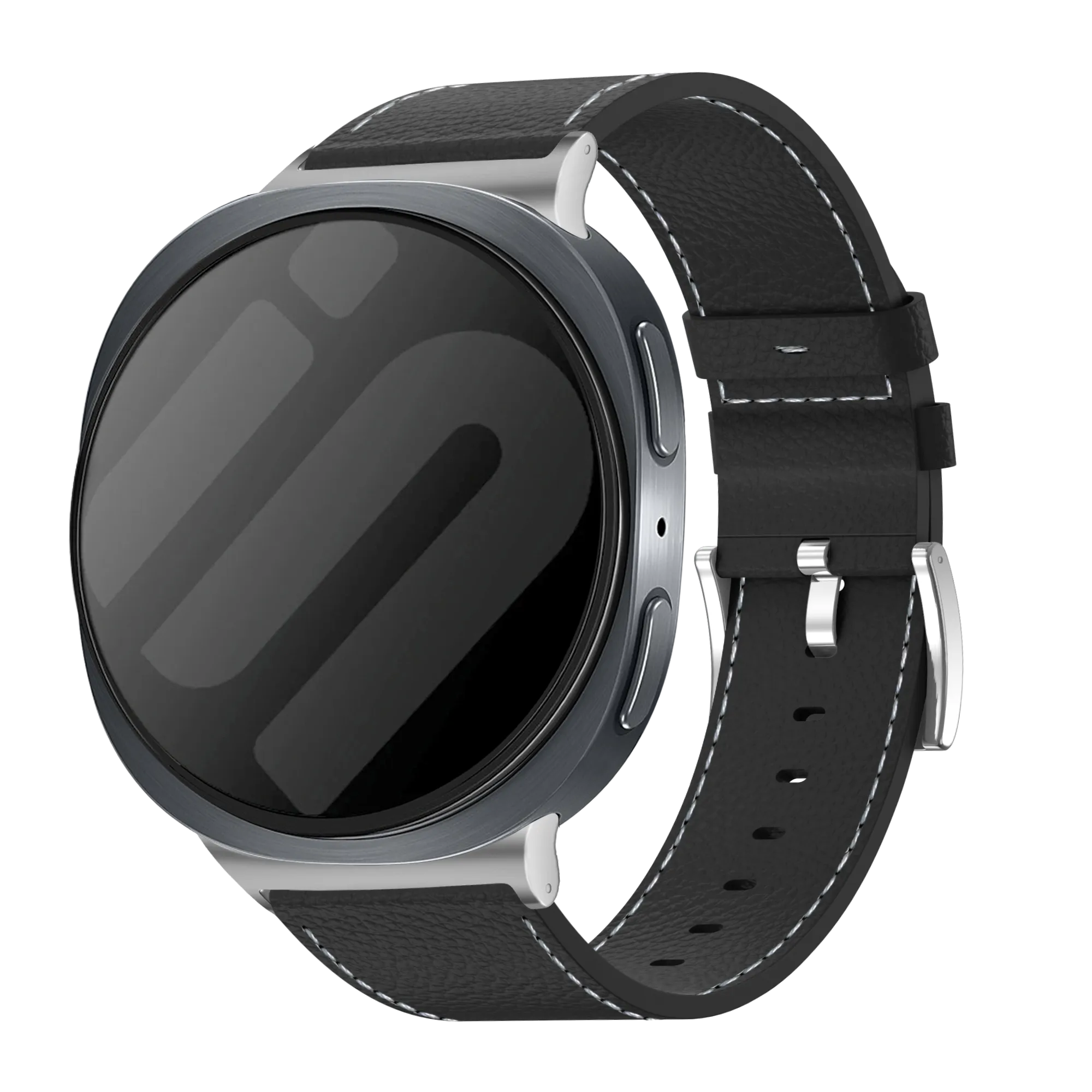 Samsung Galaxy Watch 8 - 40mm Leather Grain Strap (Black)