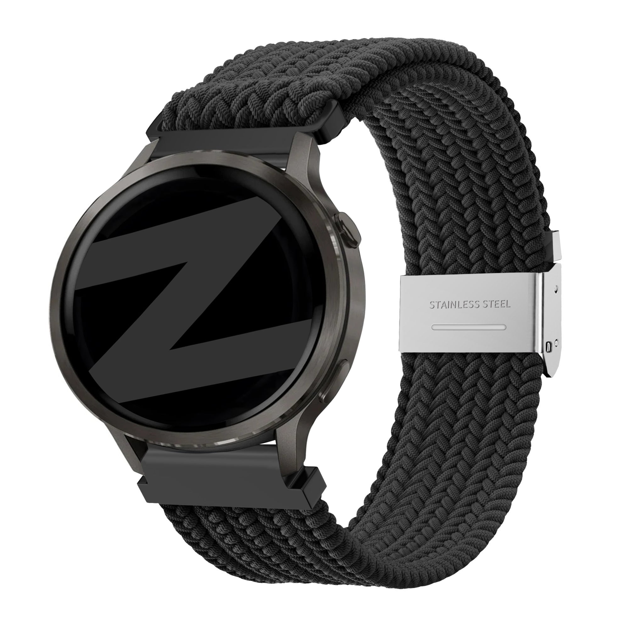 Bandz Garmin Bounce 2 Woven Nylon Strap (Black)
