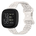 Fitbit Versa 3 Silicone Strap with Pattern (Grey/Pink)