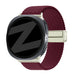 Bandz Samsung Galaxy Watch 8 - 44mm Magnetic Braided Strap (Wine Red)