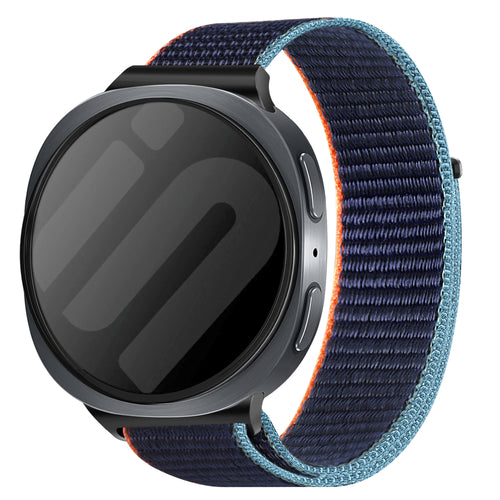 Samsung Galaxy Watch 8 - 40mm Nylon Strap (Dark Blue Mix)