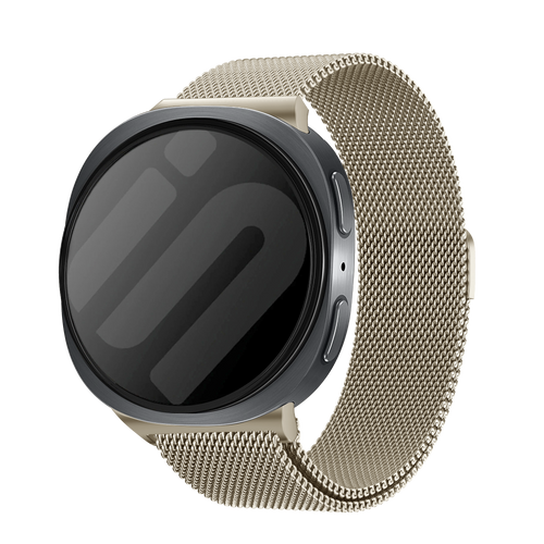 Samsung Galaxy Watch 8 - 40mm Milanese Strap (Retro Gold)