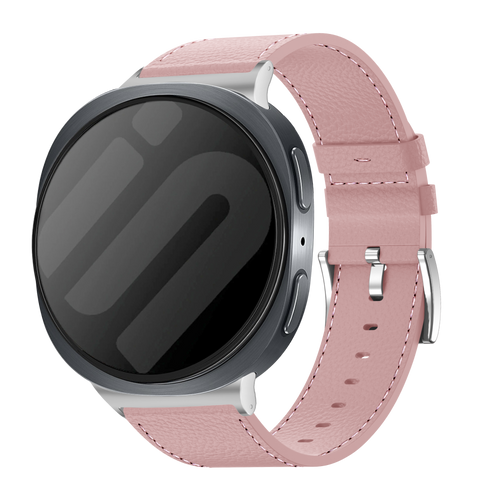 Samsung Galaxy Watch 8 Classic Leather Grain Strap (Pink)