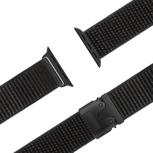 Bandz Apple Watch Ultra Nylon Strap 'Classic' P-Buckle (Black)