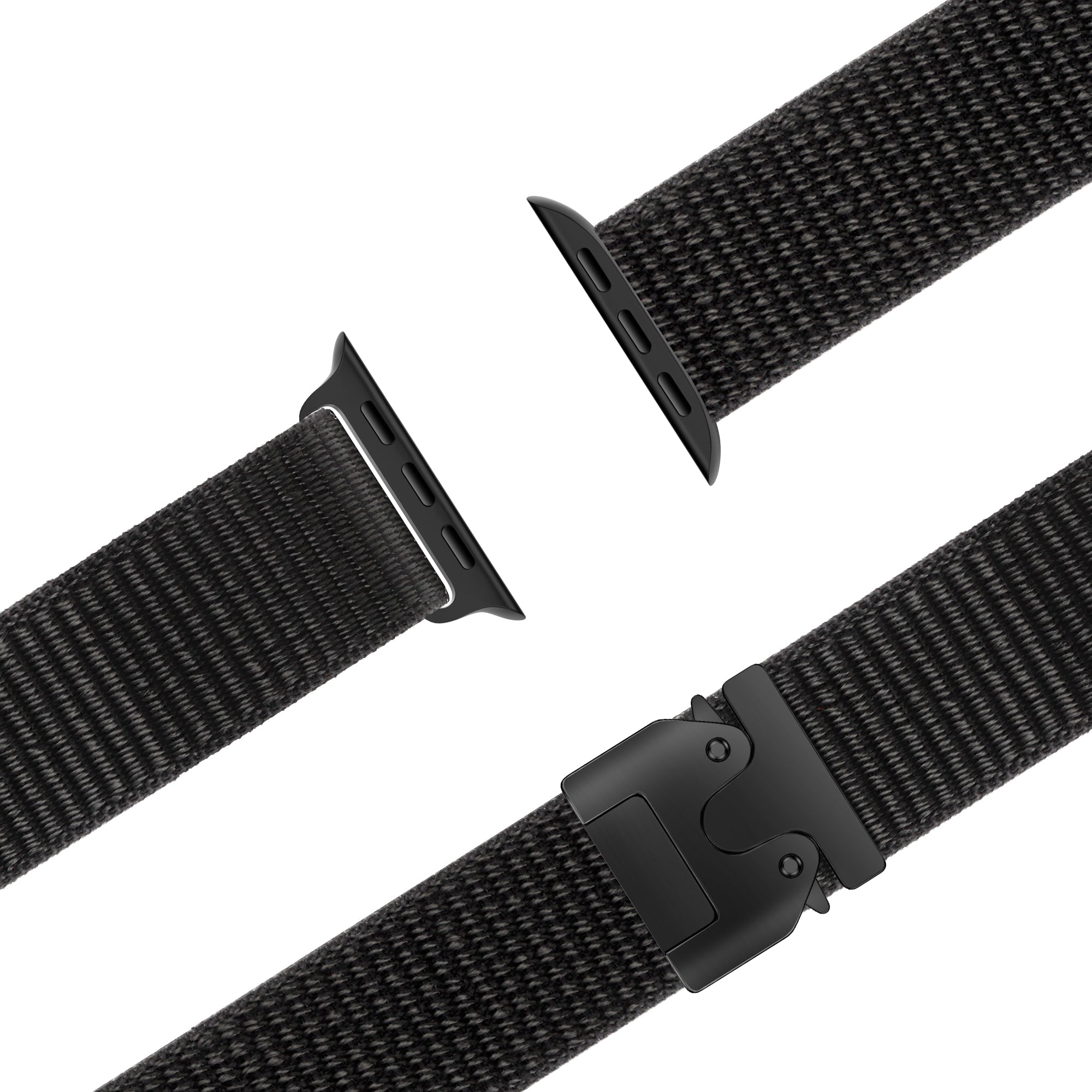 Bandz Apple Watch Nylon Strap 'Classic' with P-Buckle (Black)