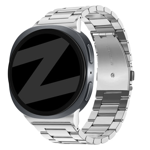 Bandz Samsung Galaxy Watch 8 Classic Steel Strap 'Classic' (Silver)