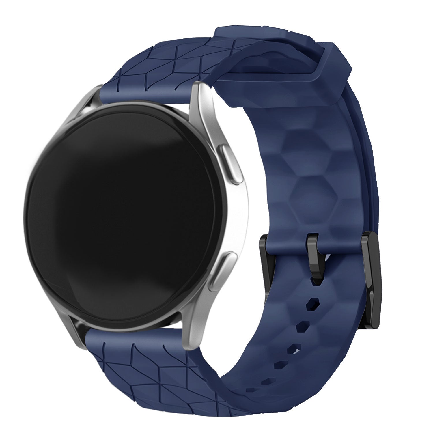 Oppo Watch X Silicone Hexa Strap (Dark Blue)