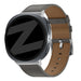 Bandz Samsung Galaxy Watch 8 - 44mm Leather Strap 'Classic' (Dark Grey)