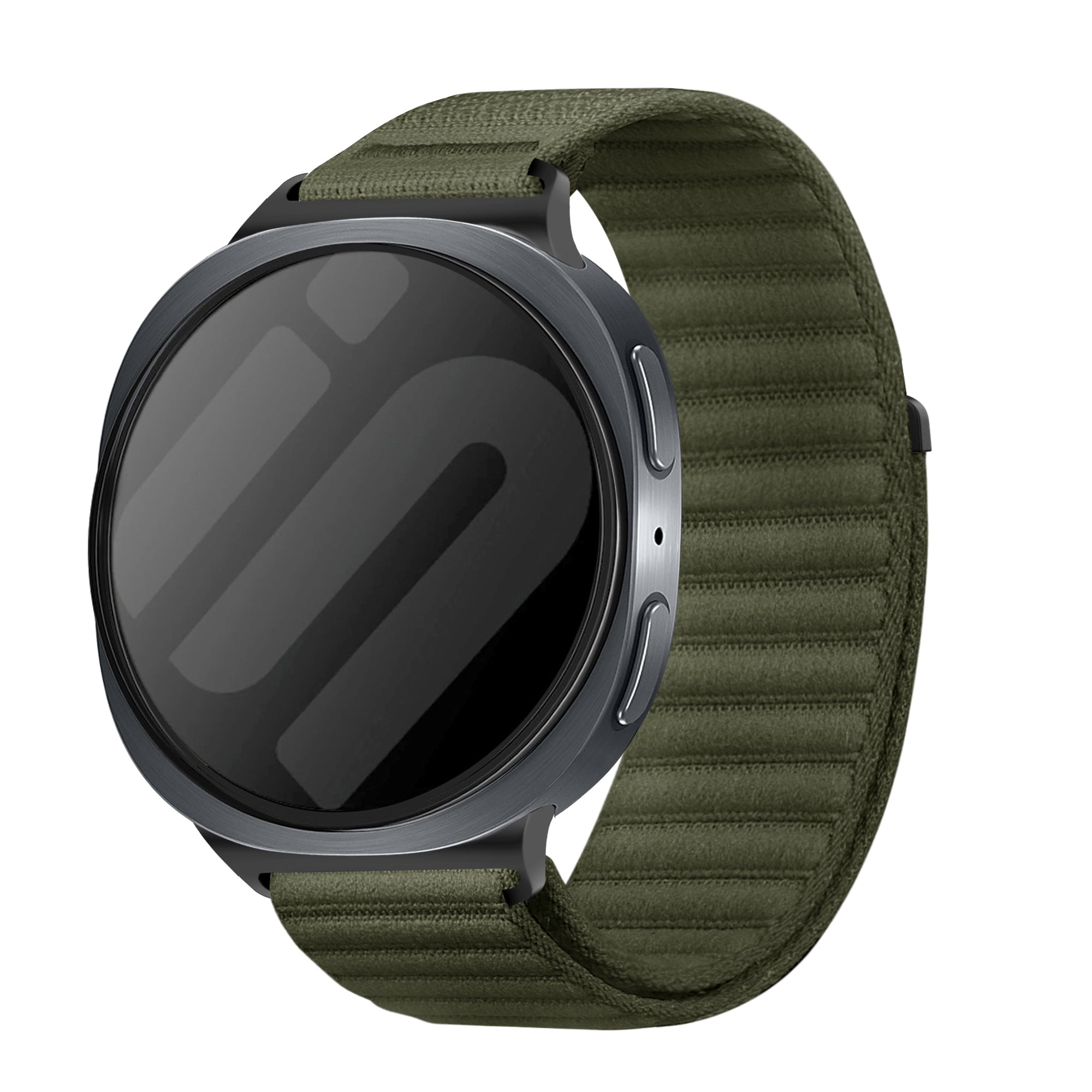 Samsung Galaxy Watch 8 Classic Wave Nylon Strap (Dark Green)