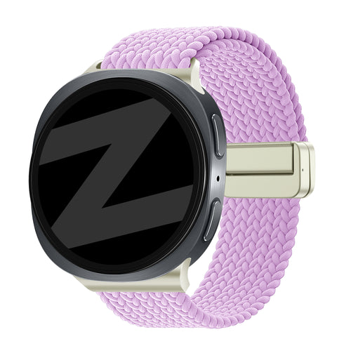 Bandz Samsung Galaxy Watch 8 Classic Magnetic Braided Strap (Lilac)
