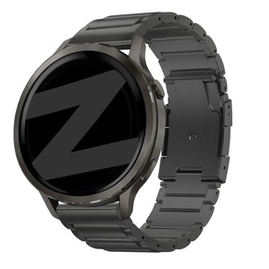 Bandz Garmin Vivoactive 3 Titanium Link Strap (Black)
