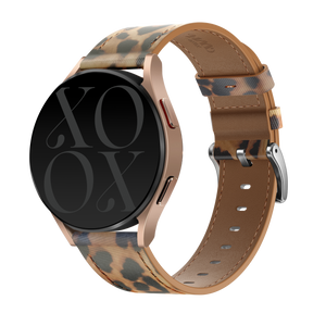 xoxo Wildhearts Amazfit Active 2 Leather Strap (Leopard)