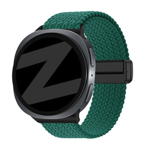 Bandz Samsung Galaxy Watch 8 - 40mm Magnetic Braided Strap (Green)