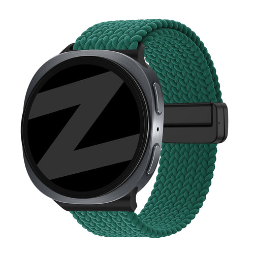 Bandz Samsung Galaxy Watch 8 - 40mm Magnetic Braided Strap (Green)