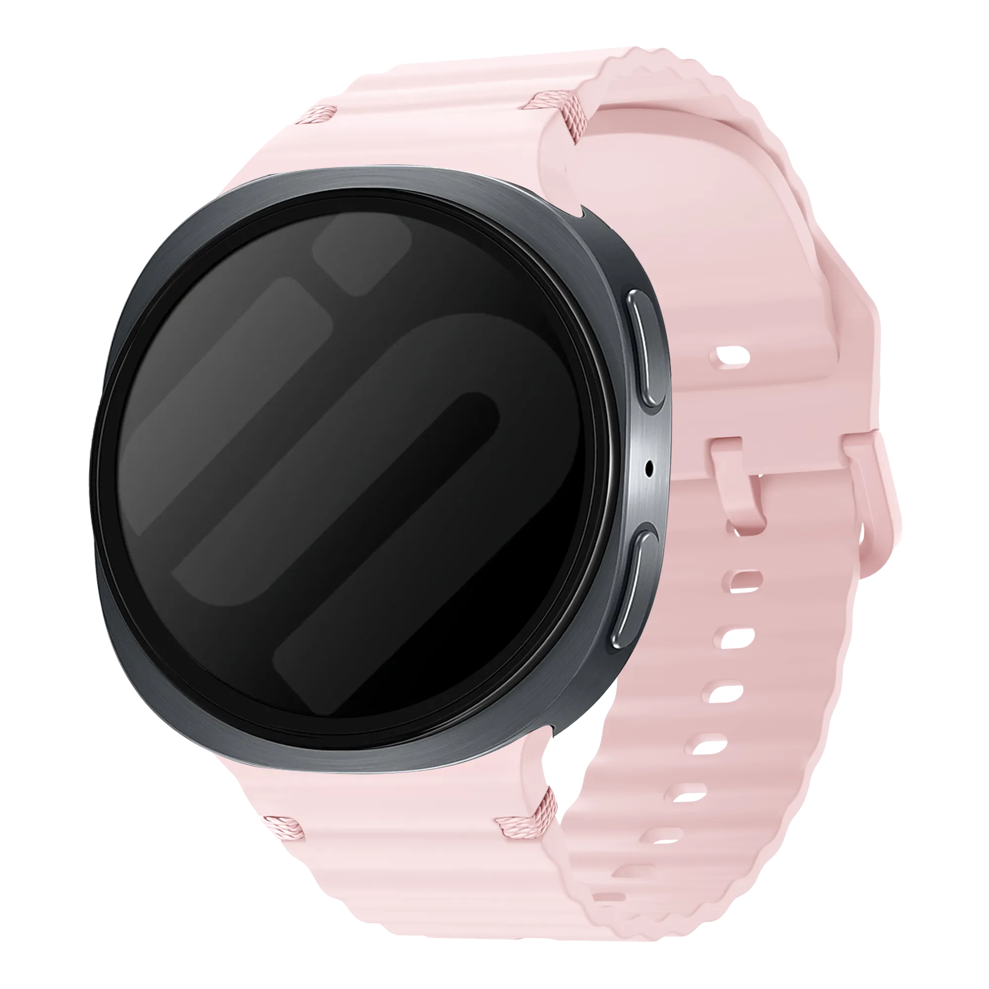 Samsung Galaxy Watch 8 - 44mm Wave Silicone Strap (Pink)