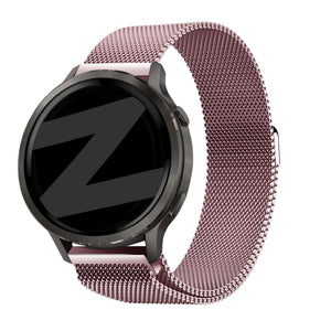 Bandz Garmin Forerunner 265s Milanese Loop Strap (Pink)