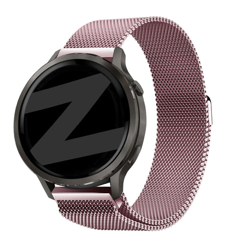 Bandz Garmin Vivoactive 4s Milanese Loop Strap (Pink)