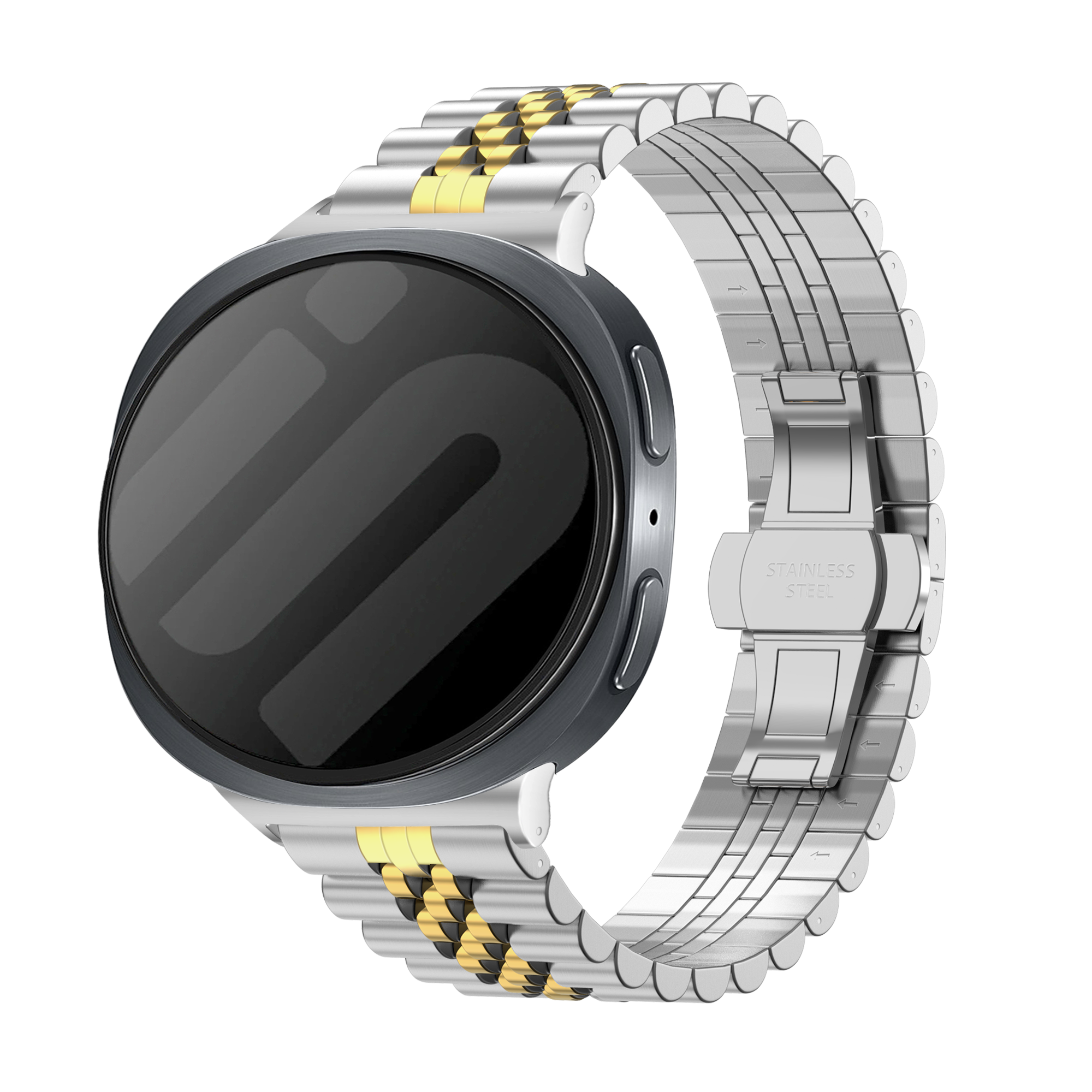 Samsung Galaxy Watch 8 Classic Jubilee Steel Strap (Silver/Gold)