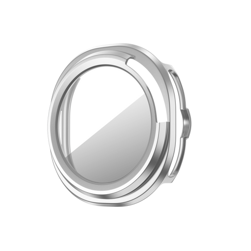 Bandz Samsung Galaxy Watch 8 Classic PC Cover with Glass (Silver)