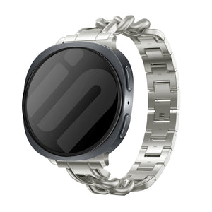 Samsung Galaxy Watch 8 Classic Steel Chain Strap (Starlight)