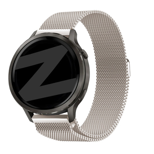 Bandz Garmin Vivoactive 6 Milanese Loop Strap (Starlight)