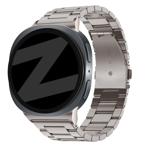 Bandz Samsung Galaxy Watch 8 Classic Steel Strap 'Classic' (Titanium)
