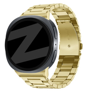 Bandz Samsung Galaxy Watch 8 Classic Steel Strap 'Classic' (Gold)
