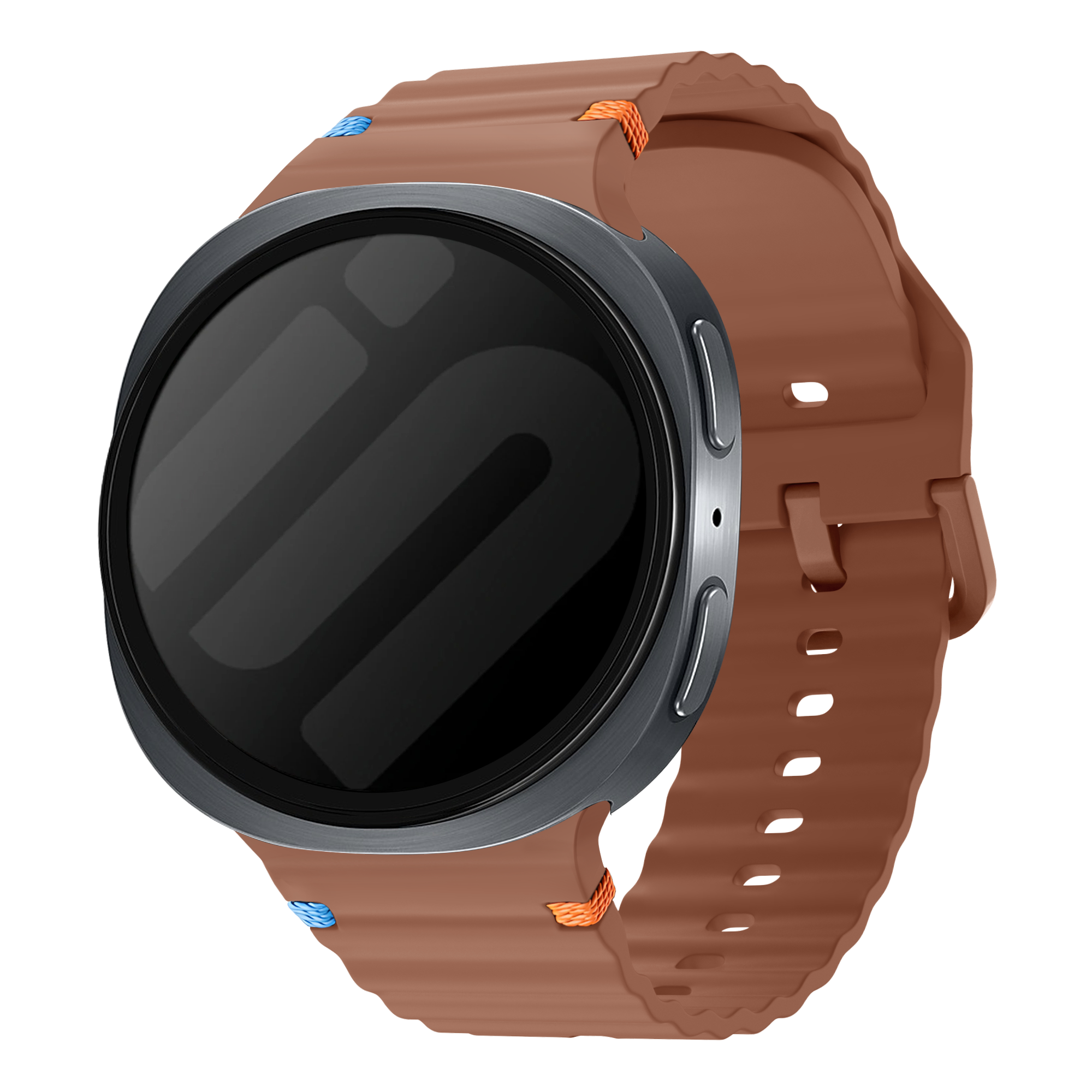 Samsung Galaxy Watch 8 - 40mm Wave Silicone Strap (Brown)