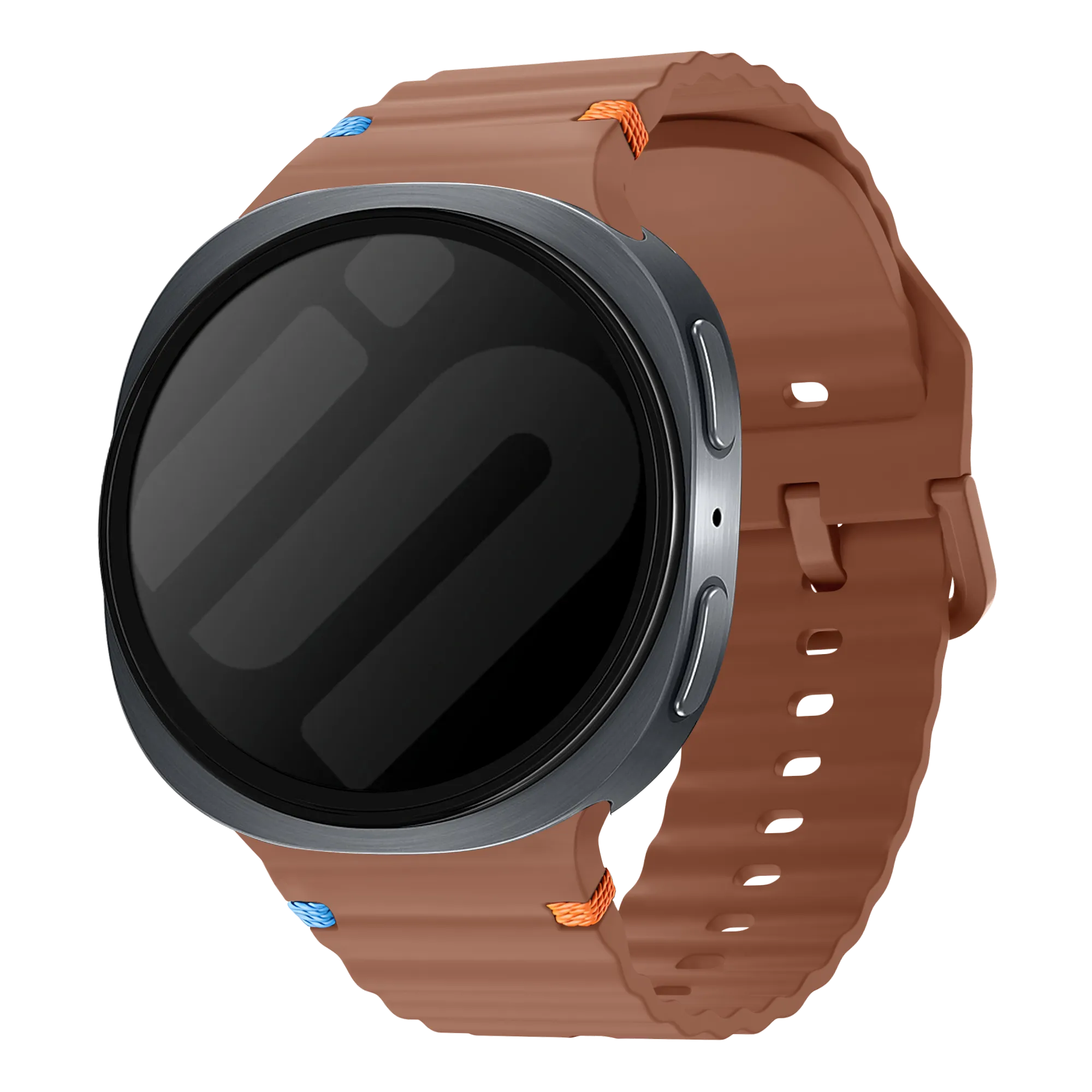 Samsung Galaxy Watch 8 - 40mm Wave Silicone Strap (Brown)