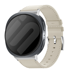Samsung Galaxy Watch 8 - 40mm Leather Grain Strap (Beige)