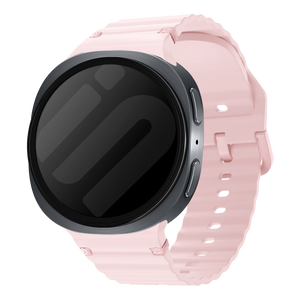 Samsung Galaxy Watch 8 - 40mm Wave Silicone Strap (Pink)
