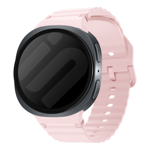 Samsung Galaxy Watch 8 - 40mm Wave Silicone Strap (Pink)