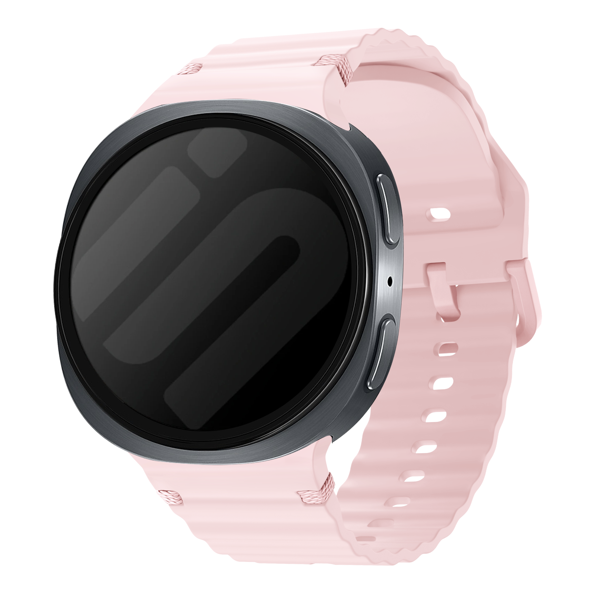 Samsung Galaxy Watch 8 - 40mm Wave Silicone Strap (Pink)