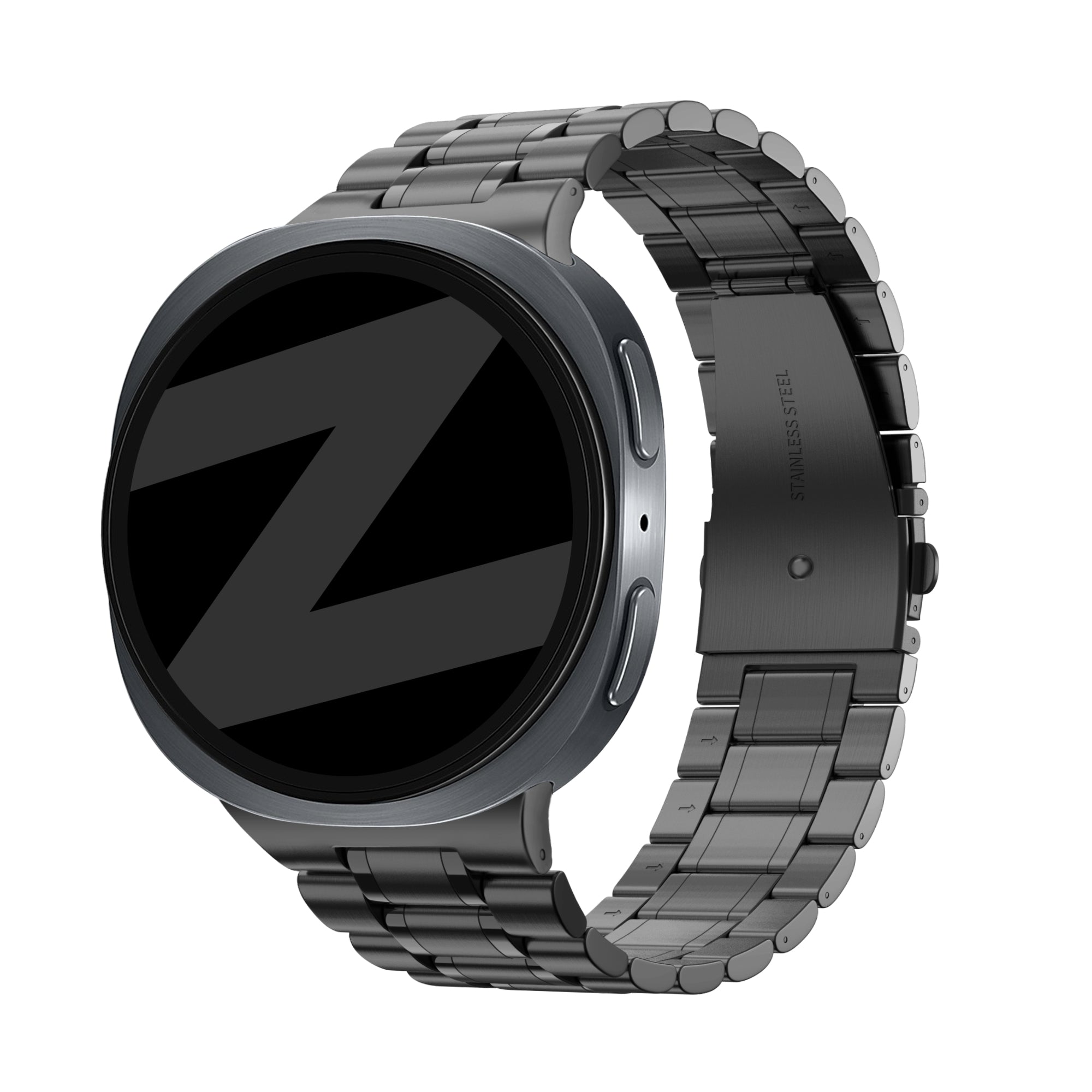 Bandz Samsung Galaxy Watch 8 - 44mm Steel Strap 'Deluxe' (Black)