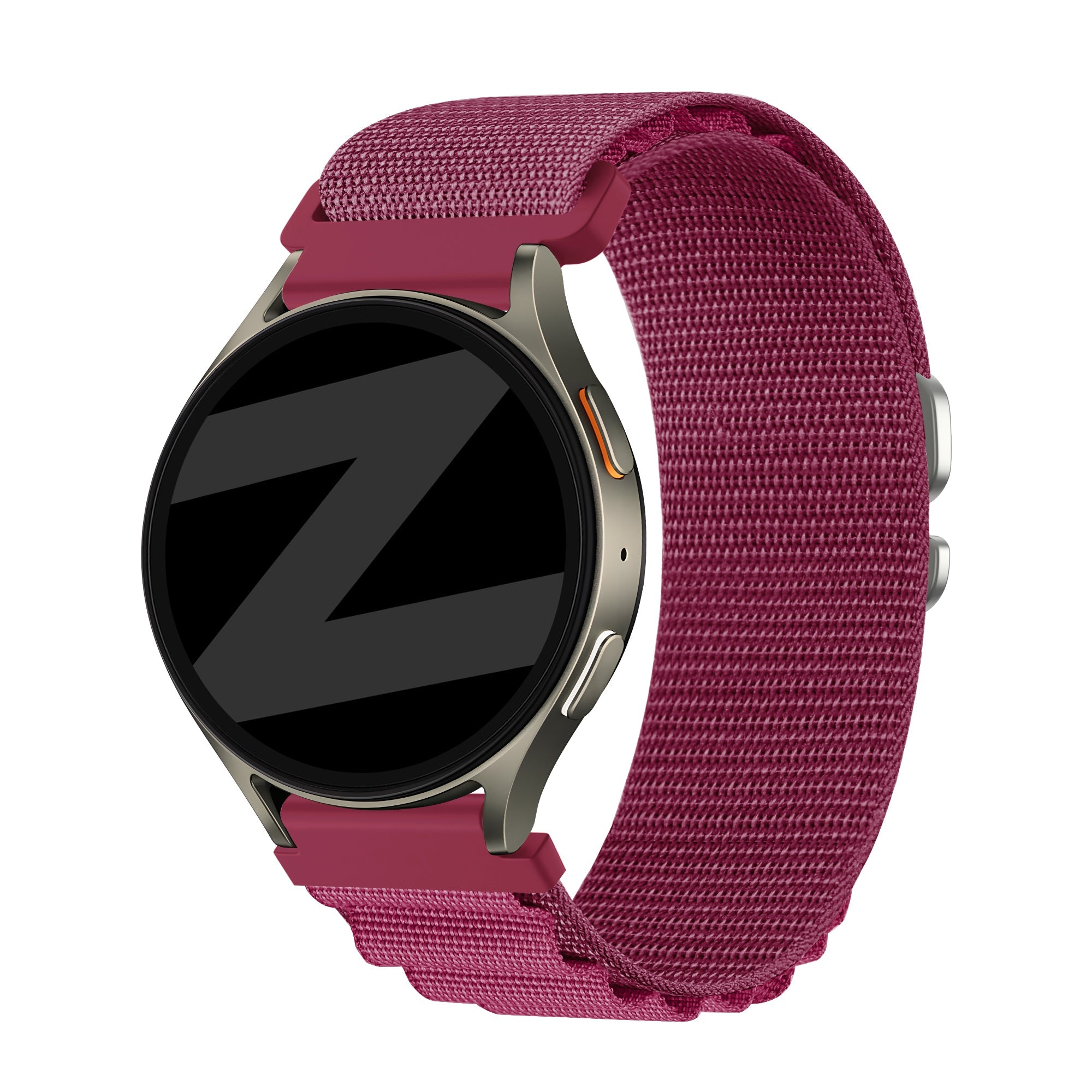Bandz Amazfit Active 2 Alpine Nylon Strap (Rose-Red)