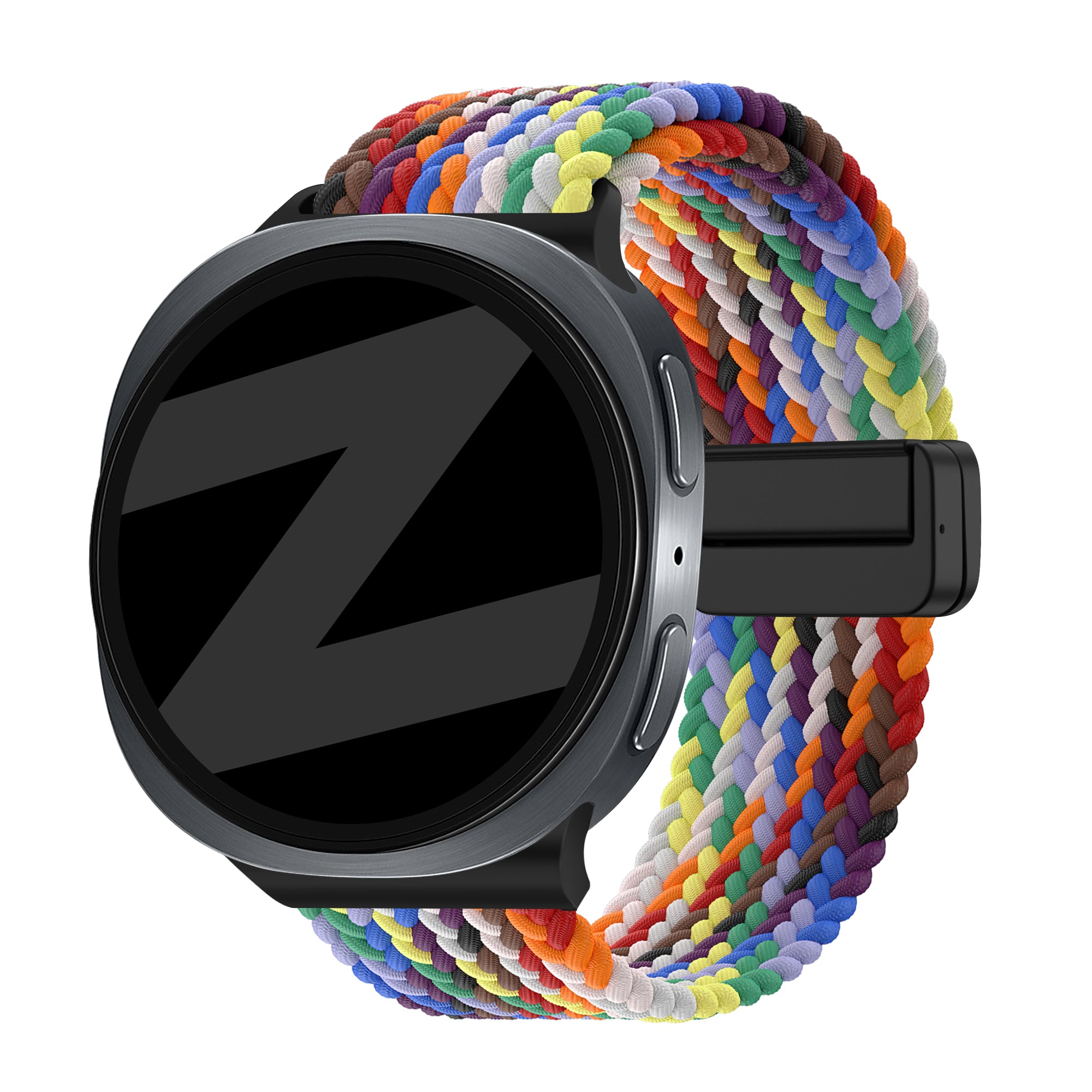 Bandz Samsung Galaxy Watch 8 - 44mm Magnetic Braided Strap (Colourful)